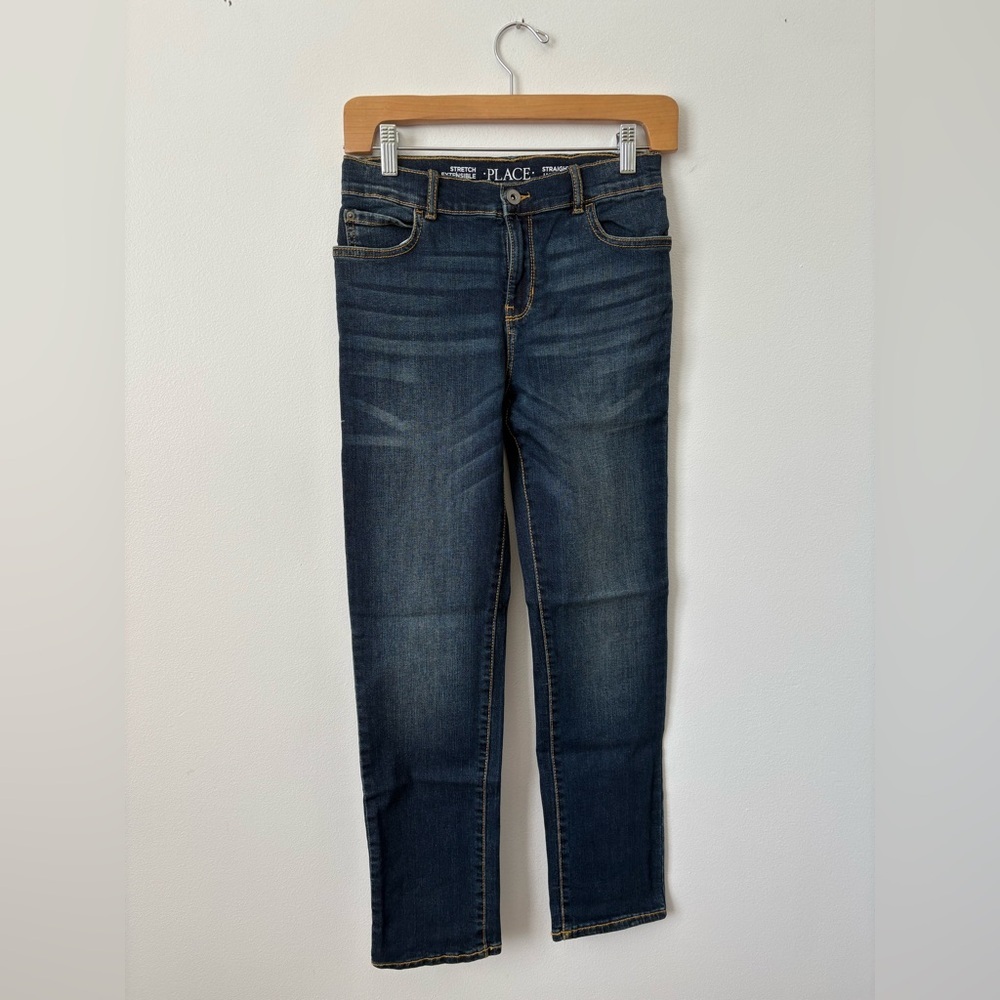 The Children’s Place Stretch Straight Jeans – Dark Wash – Size 12 – NWT